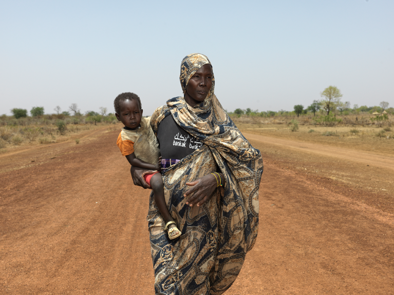Personas refugiadas sudanesas en Sudán del Sur. © Peter Caton para Acción contra el Hambre