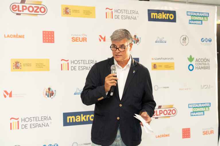 Manuel Sánchez-Montero en la presentación Restaurantes contra el Hambre 2026