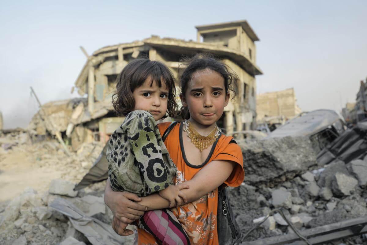 Niñas sobrevivientes a la guerra de siria