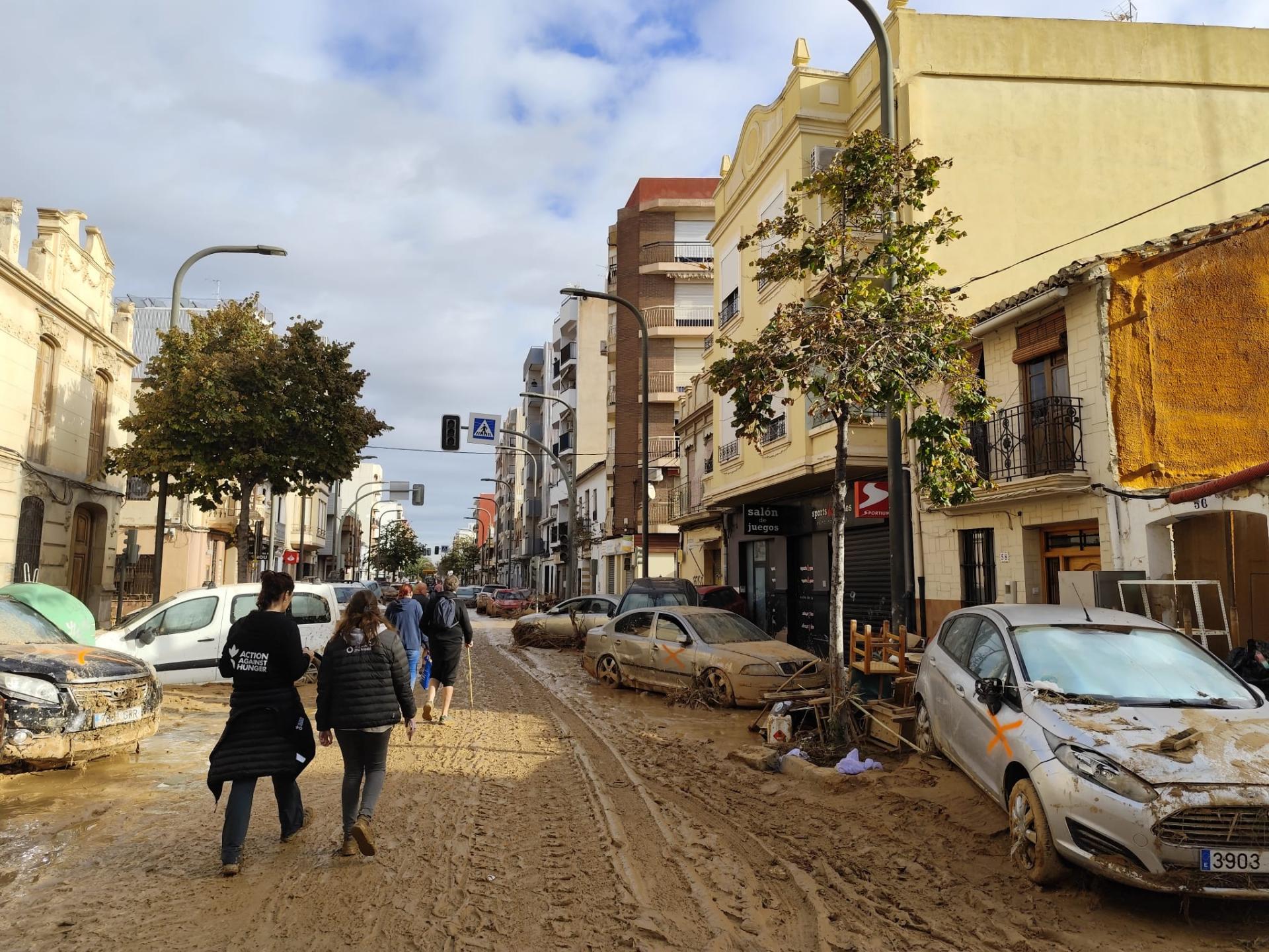 Acción contra el Hambre en las zonas afectadas por la DANA