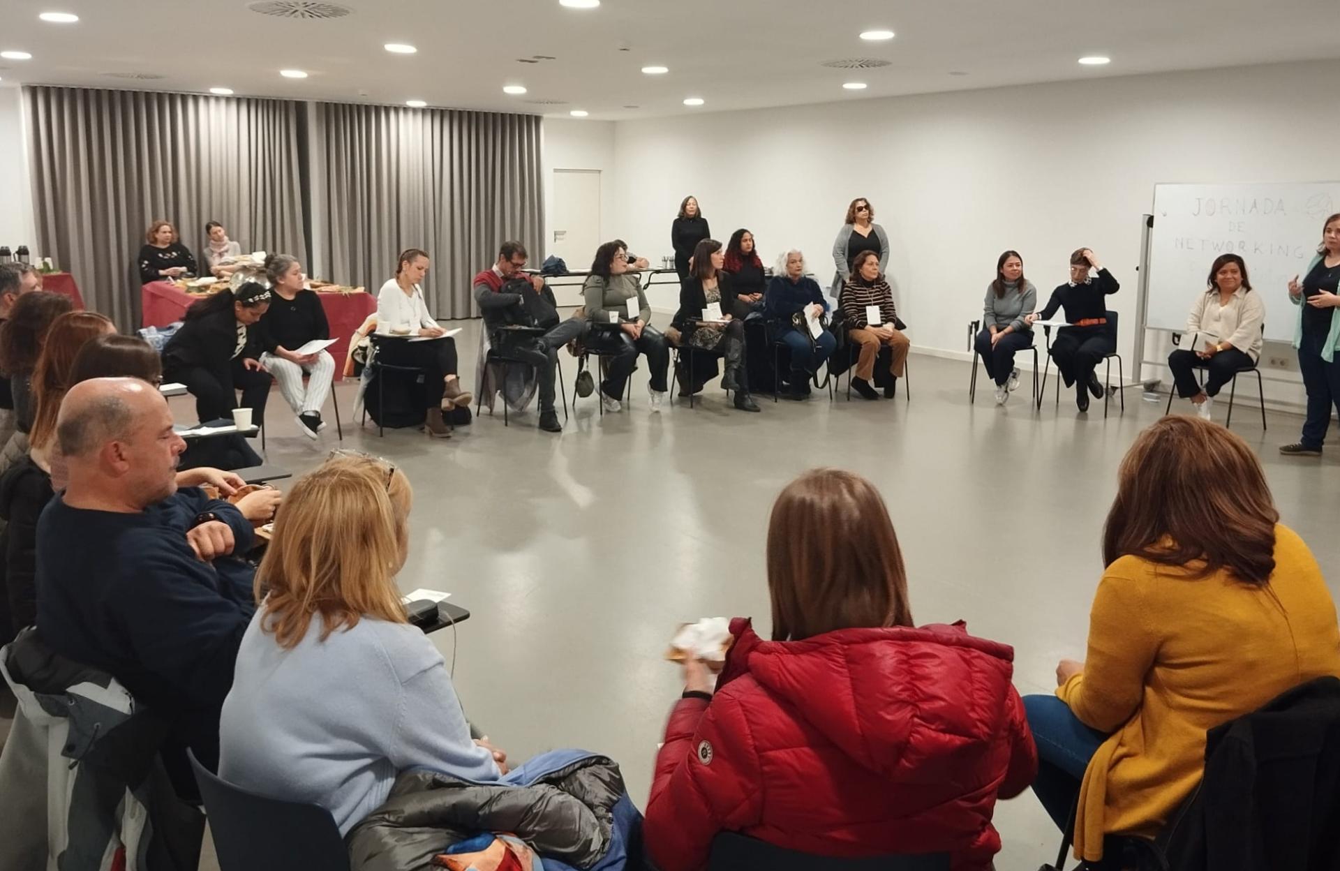 Participantes en el encuentro de networking gastronomico - Gastroeskola Sostenible - Navarra - Acción contra el Hambre