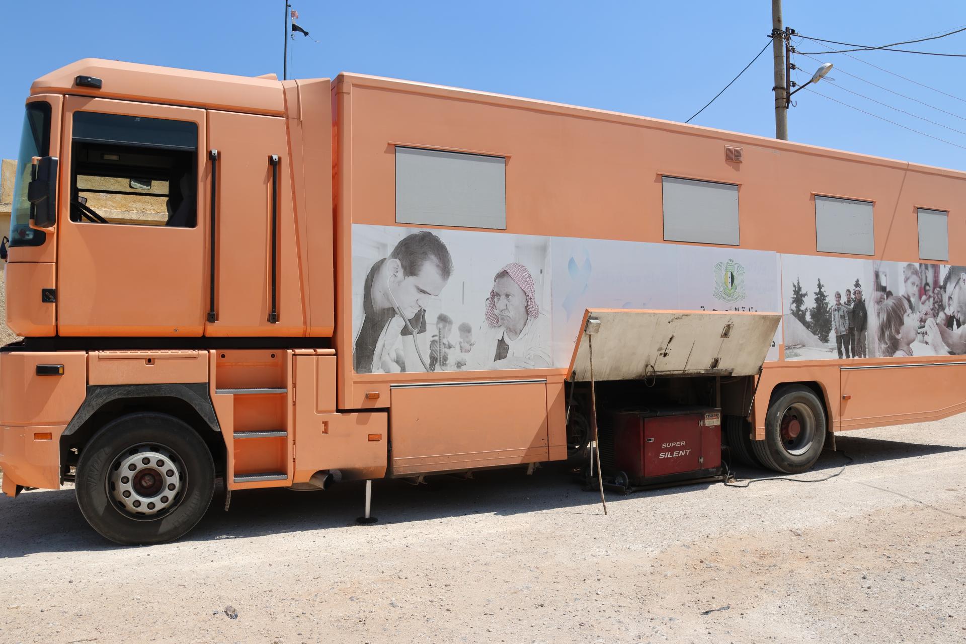 Mobile Medical Clinic (the equipped vehicle) from the outside.