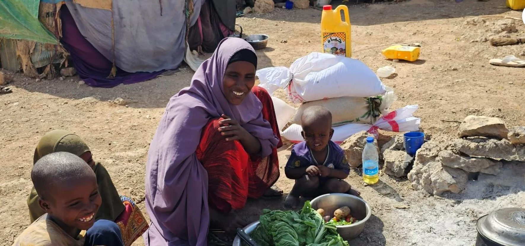Hawo y su familia Somalia