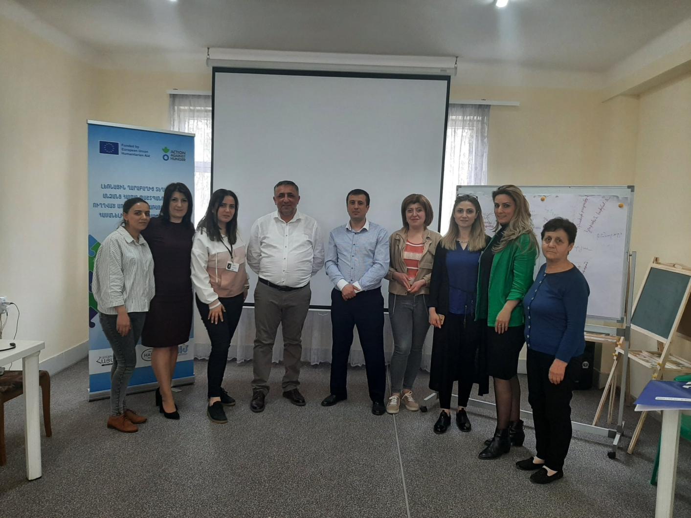 Building capacities of social workers and caregivers in Syunik.