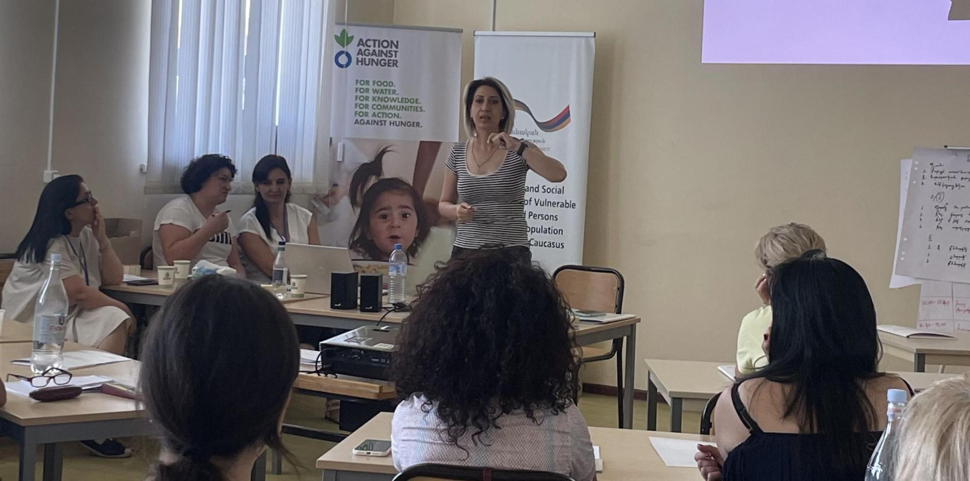 “Every person should learn these skills” - Action Against Hunger trains employment and educational public actors in Armenia