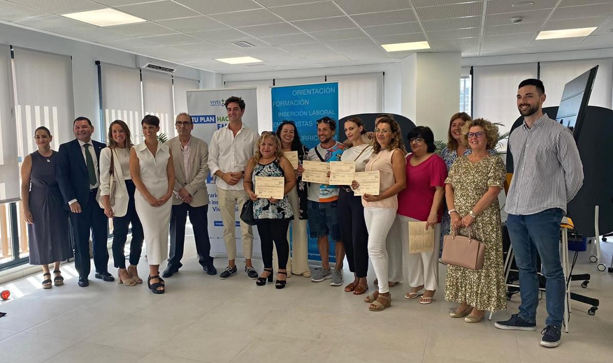 Graduados en el  Desayuno Saludable celebrado en Marbella en el marco del programa Tu plan hacia el Empleo. Acción contra el Hambre