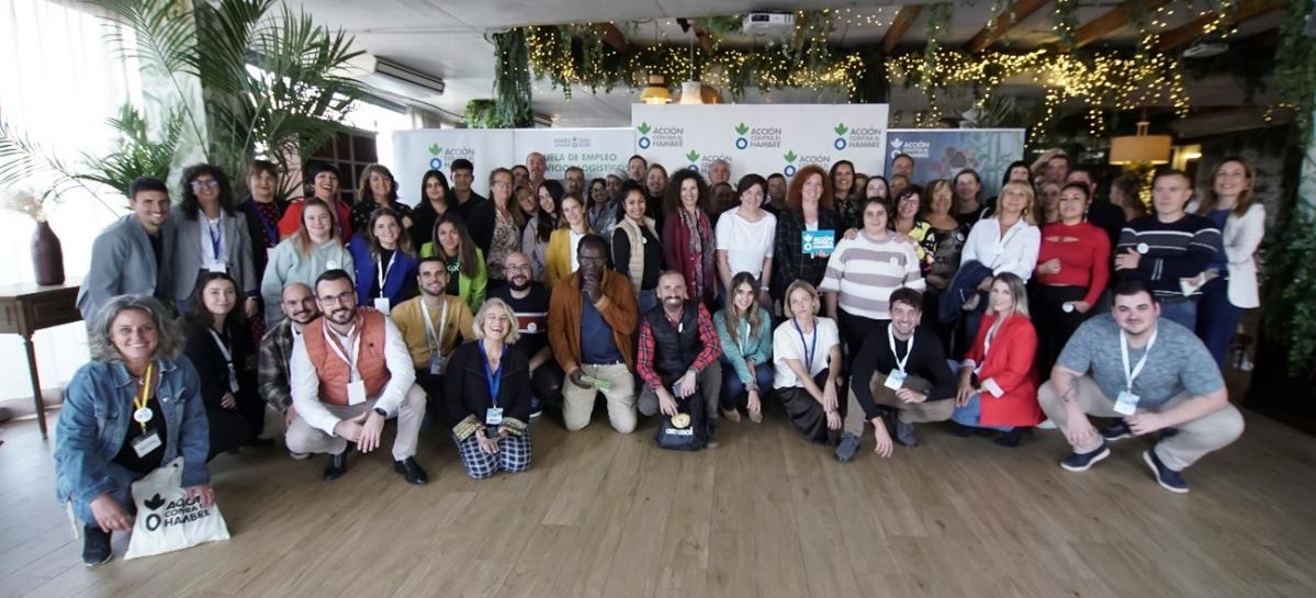 Asistentes al encuentro "Cultivando Empleo Murcia 2024" para impulsar la empleabilidad de las personas participantes en los proyectos de Acción contra el Hambre