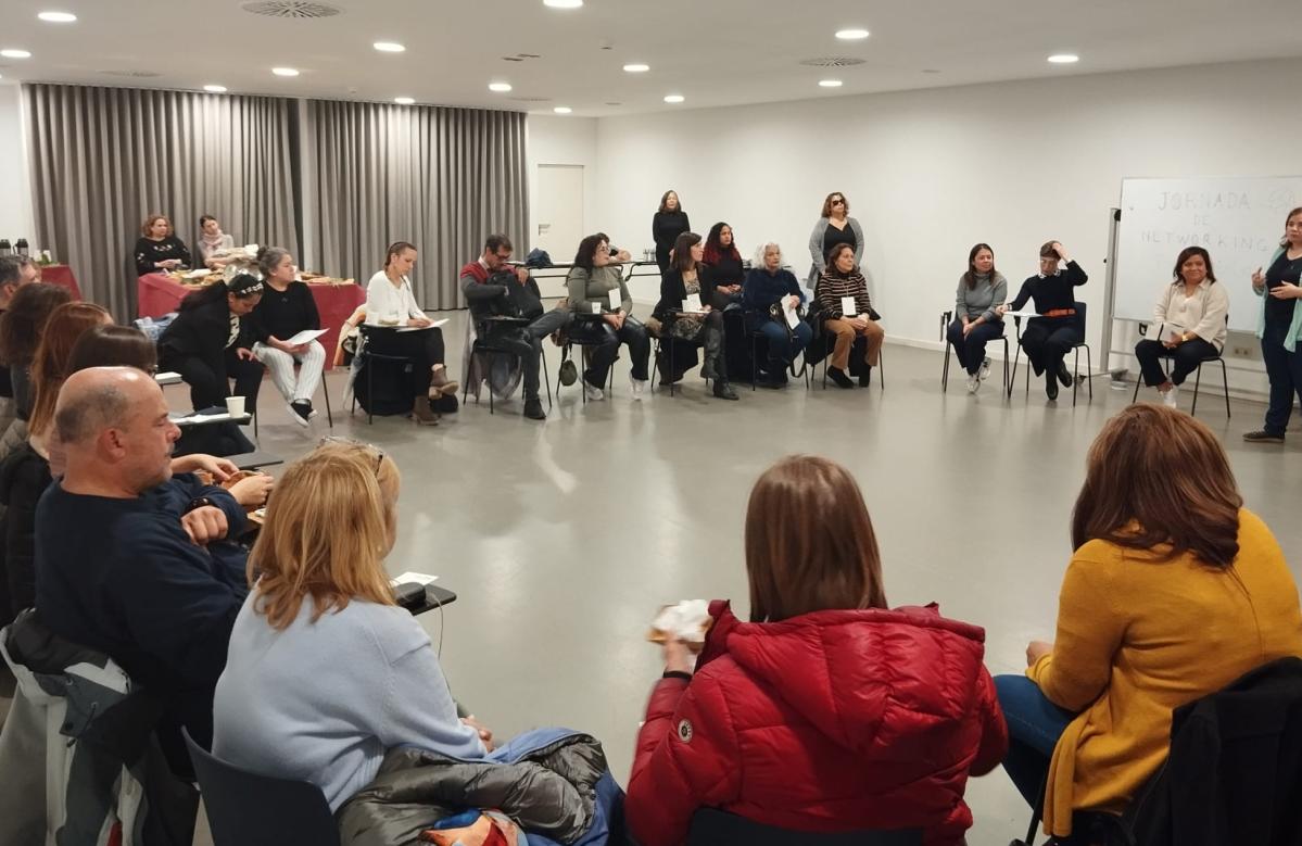 Participantes en el encuentro de networking gastronomico - Gastroeskola Sostenible - Navarra - Acción contra el Hambre
