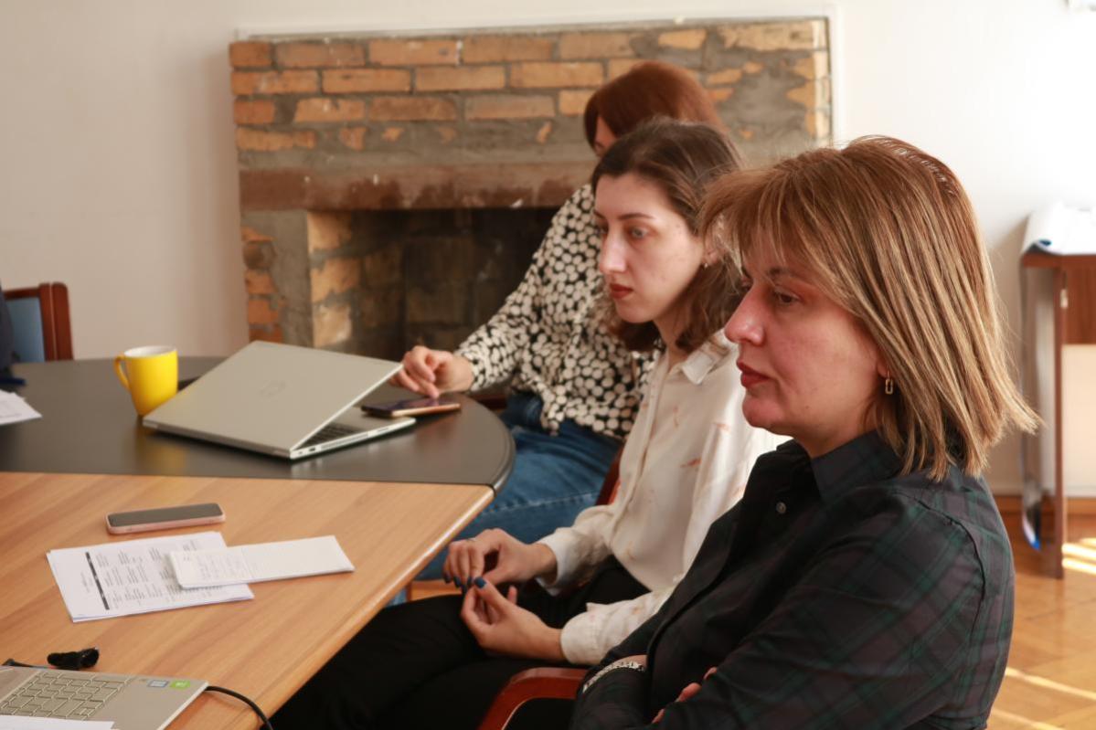 theoretical and practical exercises, the workshop Action Against Hunger South Caucasus
