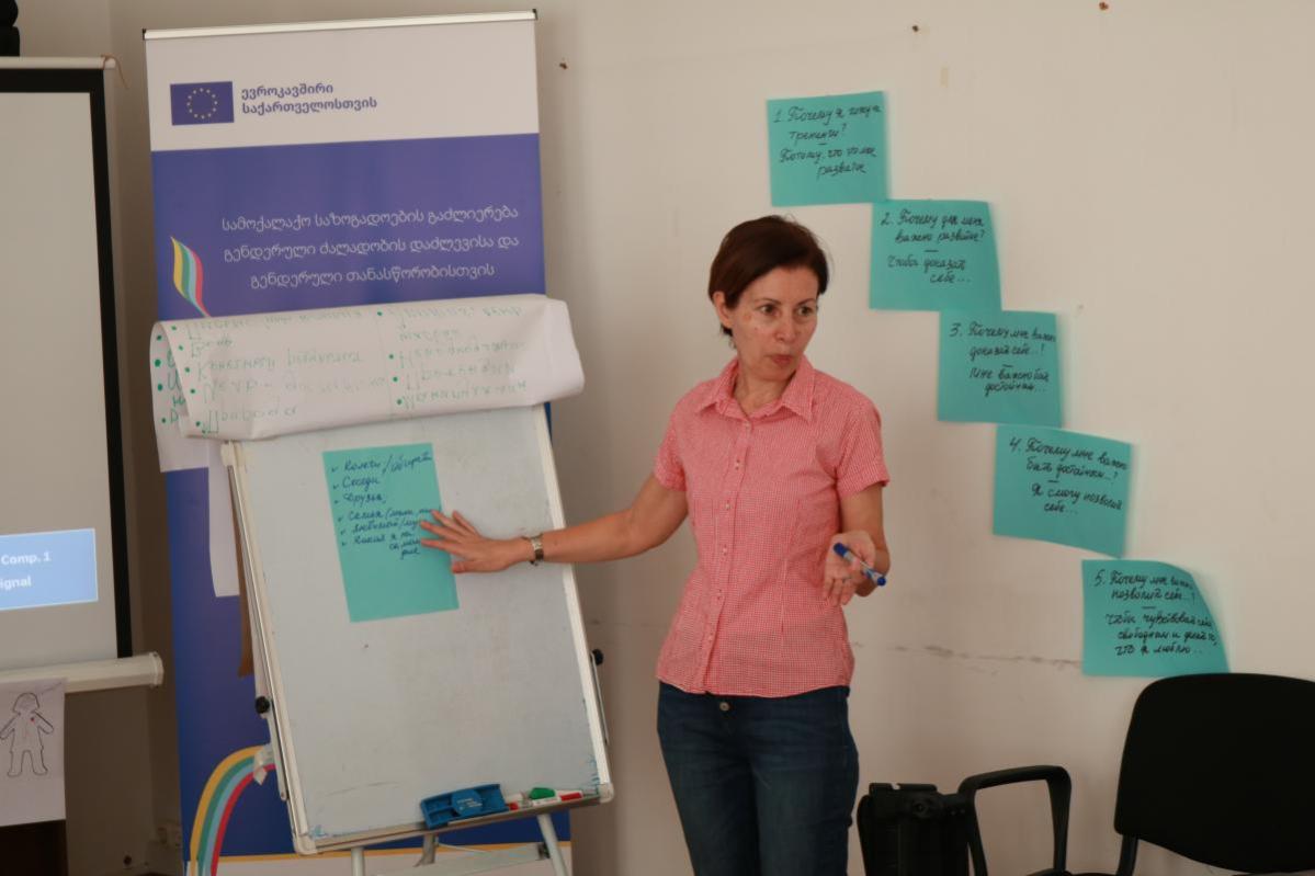 theoretical and practical exercises, the workshop Action Against Hunger South Caucasus