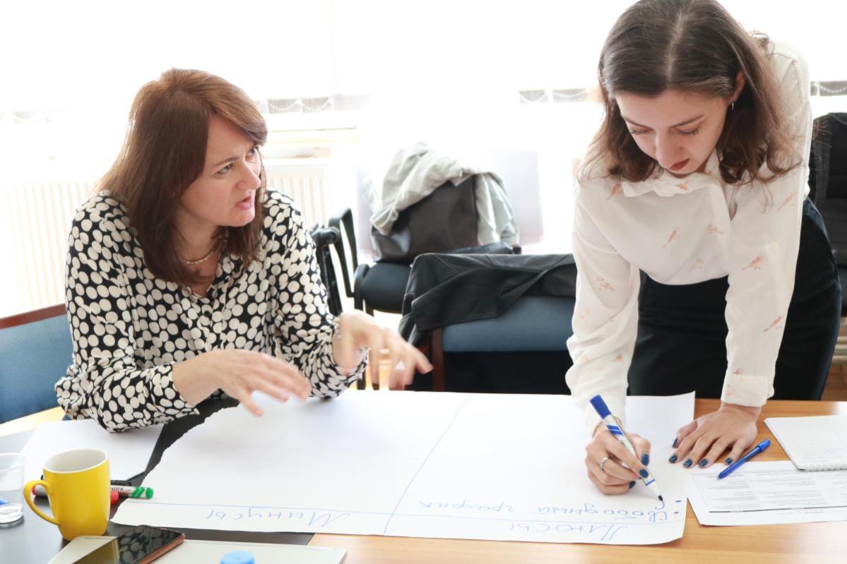 theoretical and practical exercises, the workshop Action Against Hunger South Caucasus