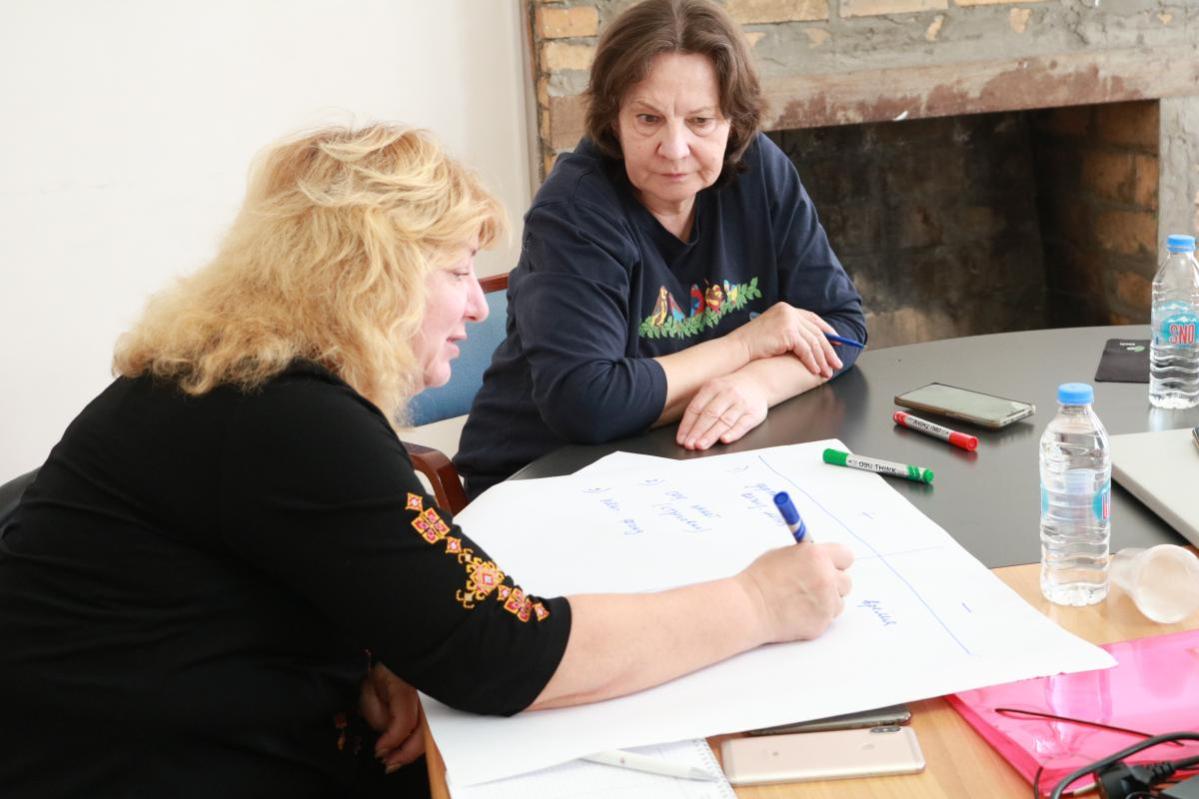 theoretical and practical exercises, the workshop Action Against Hunger South Caucasus