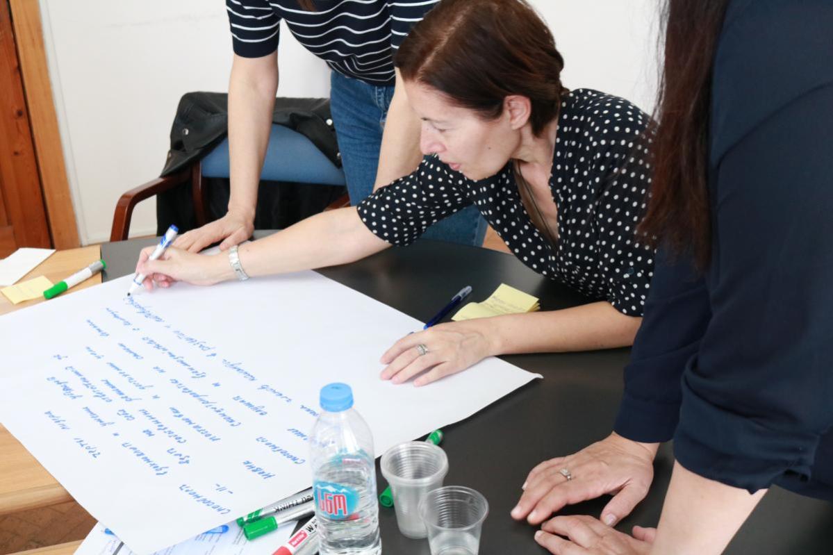 theoretical and practical exercises, the workshop Action Against Hunger South Caucasus