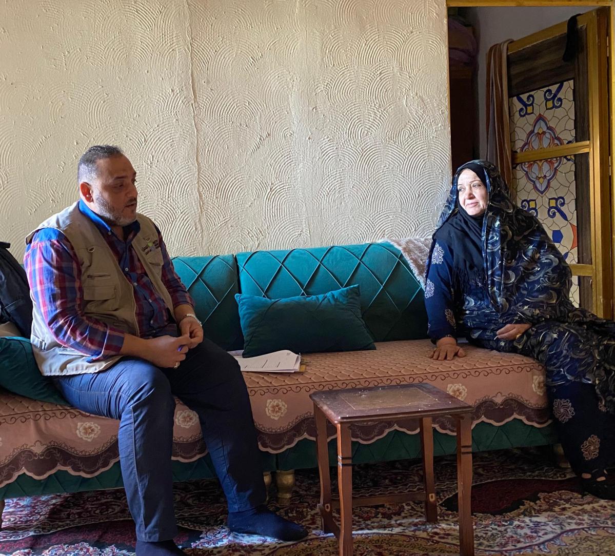 Nadhira en su casa. Jawad Jabar para Acción contra el Hambre