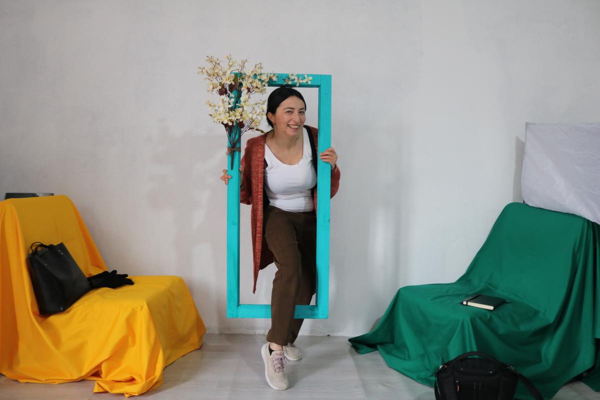 The photo studio of Nino Kasreleshvili
