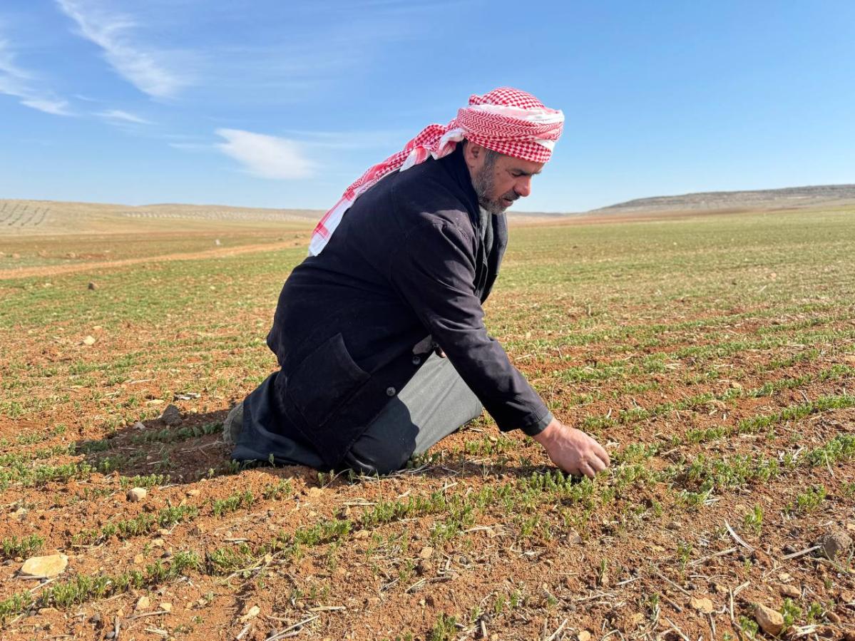 Moteb, a 50-year-old farmer of Aleppo, Syria