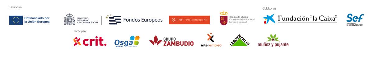 Faldon Logos Cultivando Empleo Murcial 2025