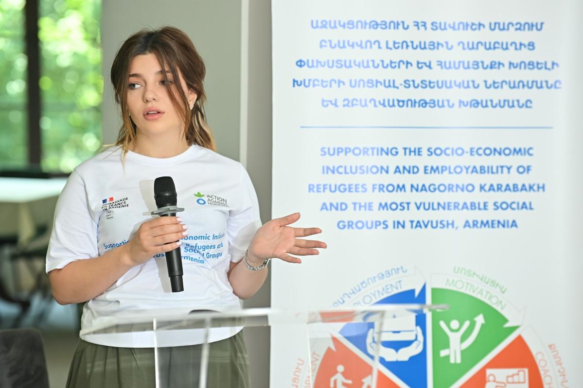 Entrepreneurship Forum within the French embassy-funded project Supporting the socio-economic inclusion and employability of refugees and the most vulnerable social groups in Tavush, Armenia
