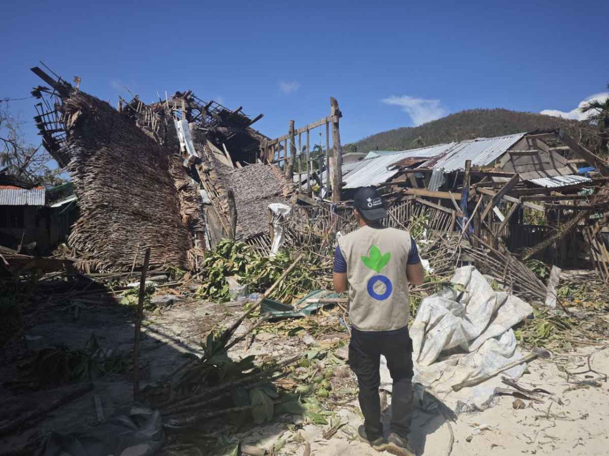 Los equipos de Acción contra el Hambre observan los efectos del paso del tifón Tino en Filipinas