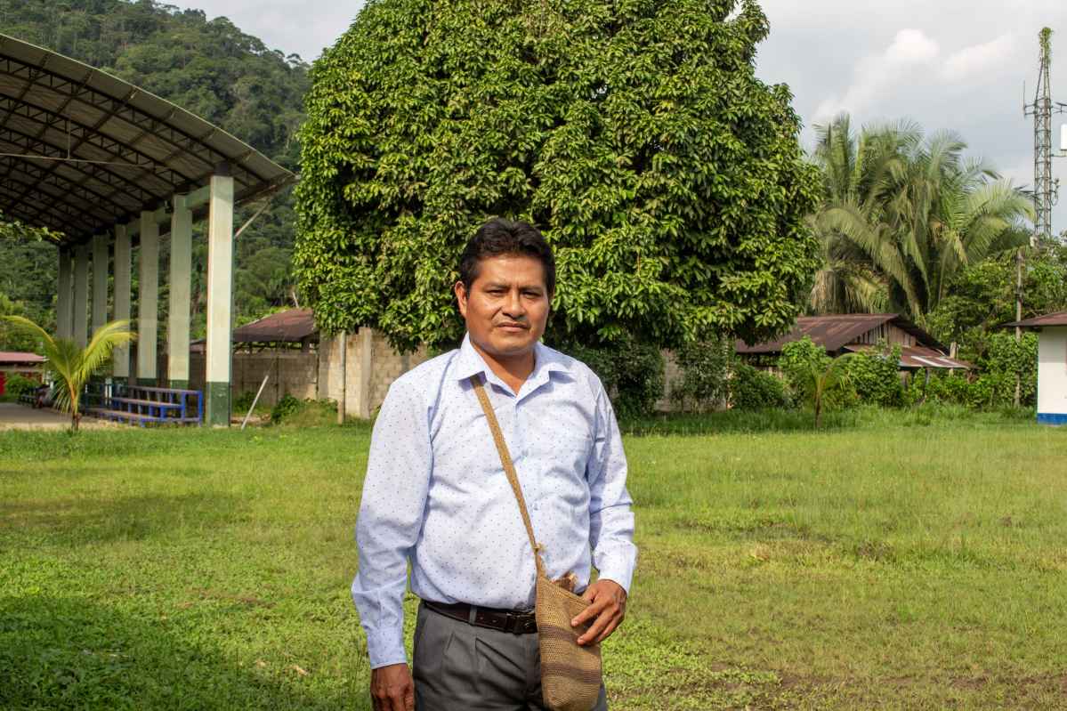 El Pamuk Roger Yampis Agkuash. Se convirtió en líder de su comunidad el 5 de febrero del año 2023. 