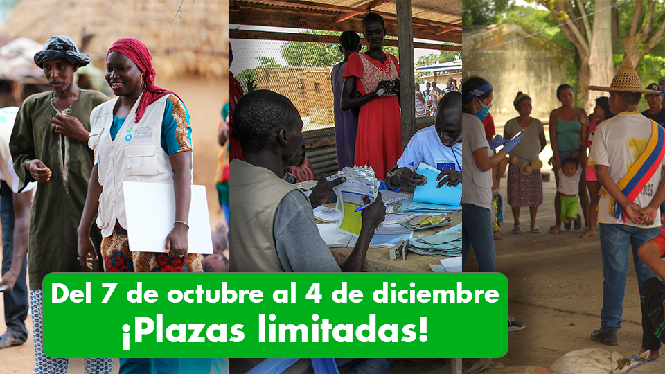 Del 7 de octubre al 4 de diciembre - ¡Plazas limitadas!