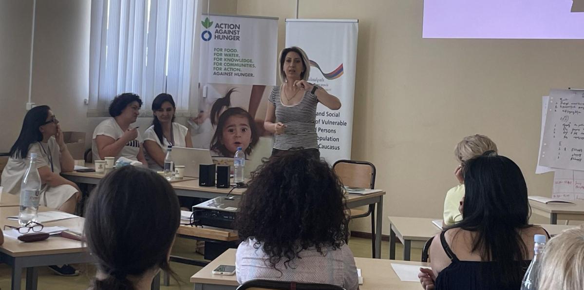“Every person should learn these skills” - Action Against Hunger trains employment and educational public actors in Armenia