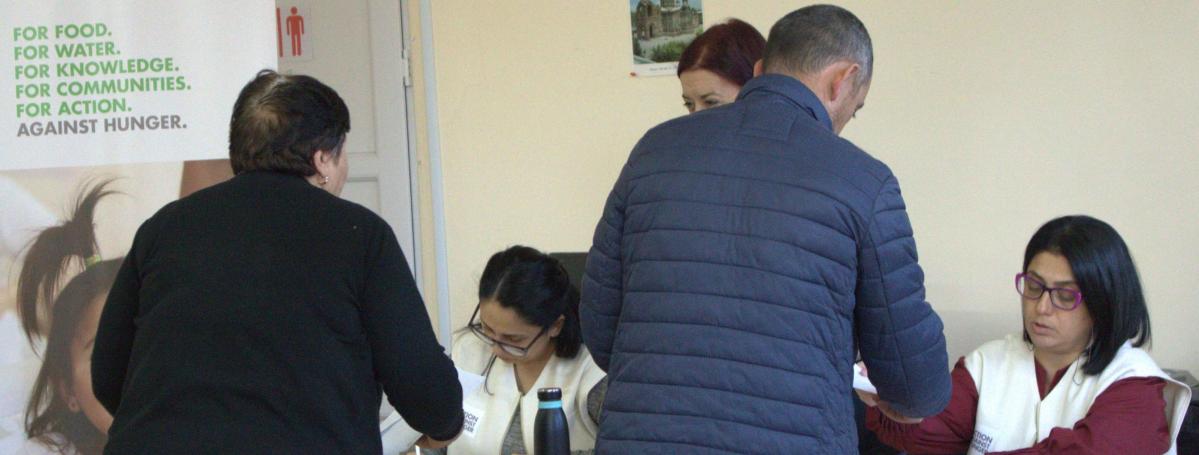 Action Against Hunger’s Communications Officer hears the stories from families displaced from Nagorno Karabakh 