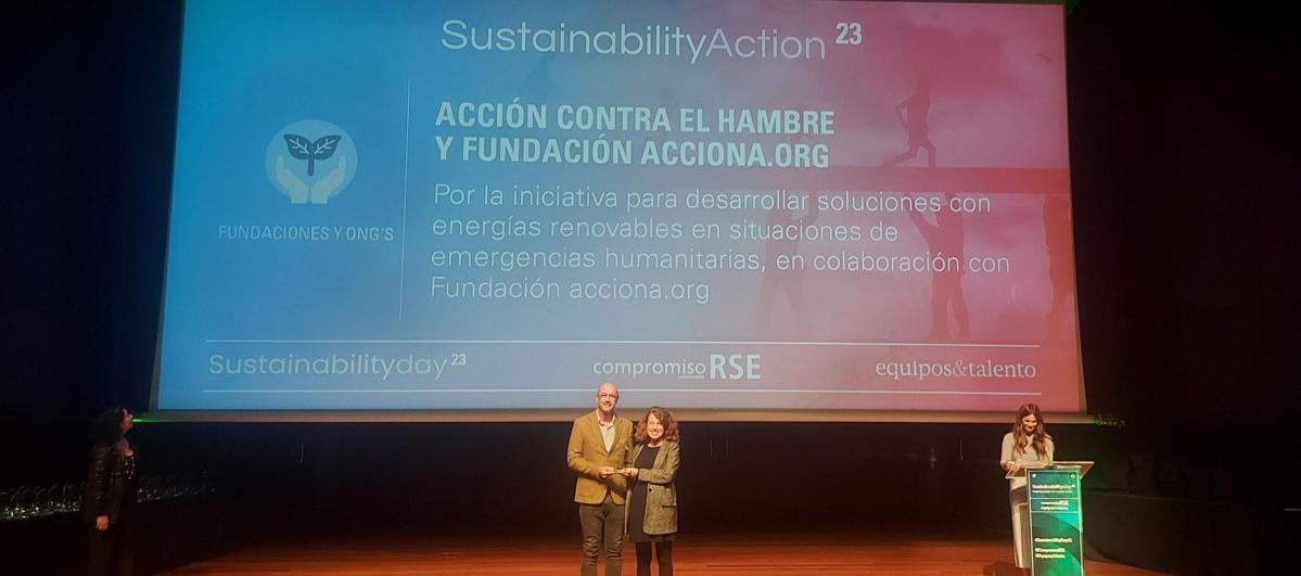 El proyecto Descarbonizando la respuesta Humanitaria en Situaciones de Emergencia, reconocido como una de las Mejores Sustainability Actions 2023