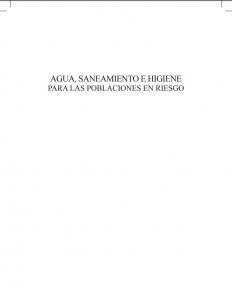 agua saneamiento e higiene para las poblaciones en riesgo