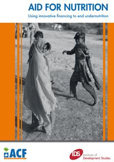 aid for nutrition 2 using innovative financing to end undernutrition 1