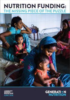 Generation Nutrition. Nutrition Funding: The missing piece of the puzzle