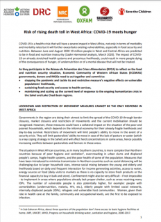 risk of rising death toll in west africa covid   19 meets hunger